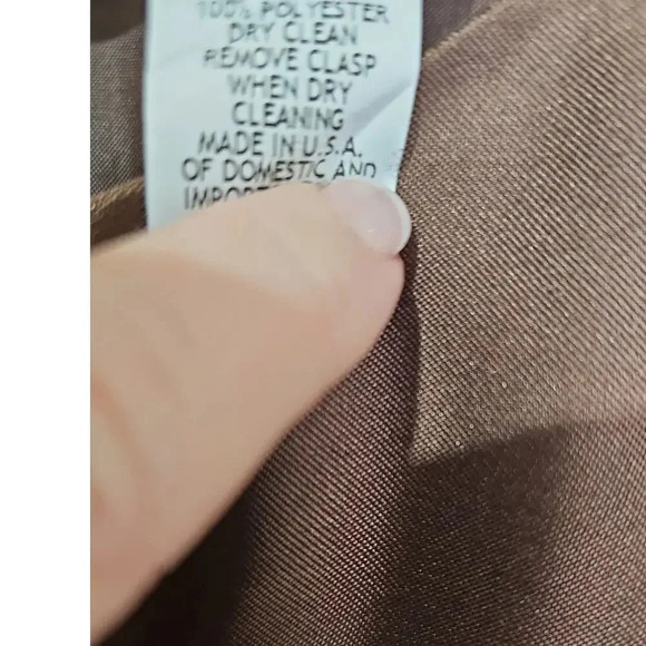 Alex Evenings Sleeveless Sheath Dress Brown / Black Size 6 - Picture 5 of 6